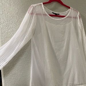 Banana Republic White Long Sleeve Blouse